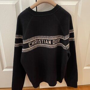 USED Christian Dior Oblique Cashmere Sweater